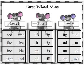 Three Blind Mice Game