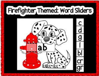Firefighter Word sliders cover
