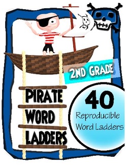 2nd Grade Pirate Word Ladders