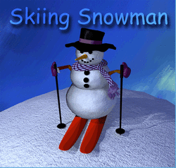 Skiing snowman math games