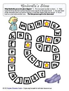 Initial consonant practice board game
