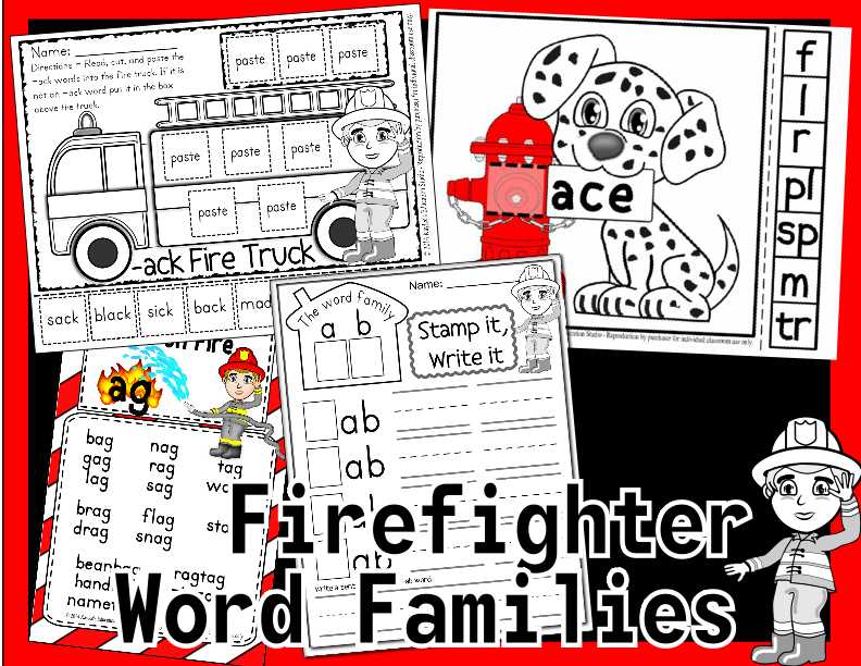Firefighter word families 