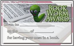 Bookworm Reading Award
